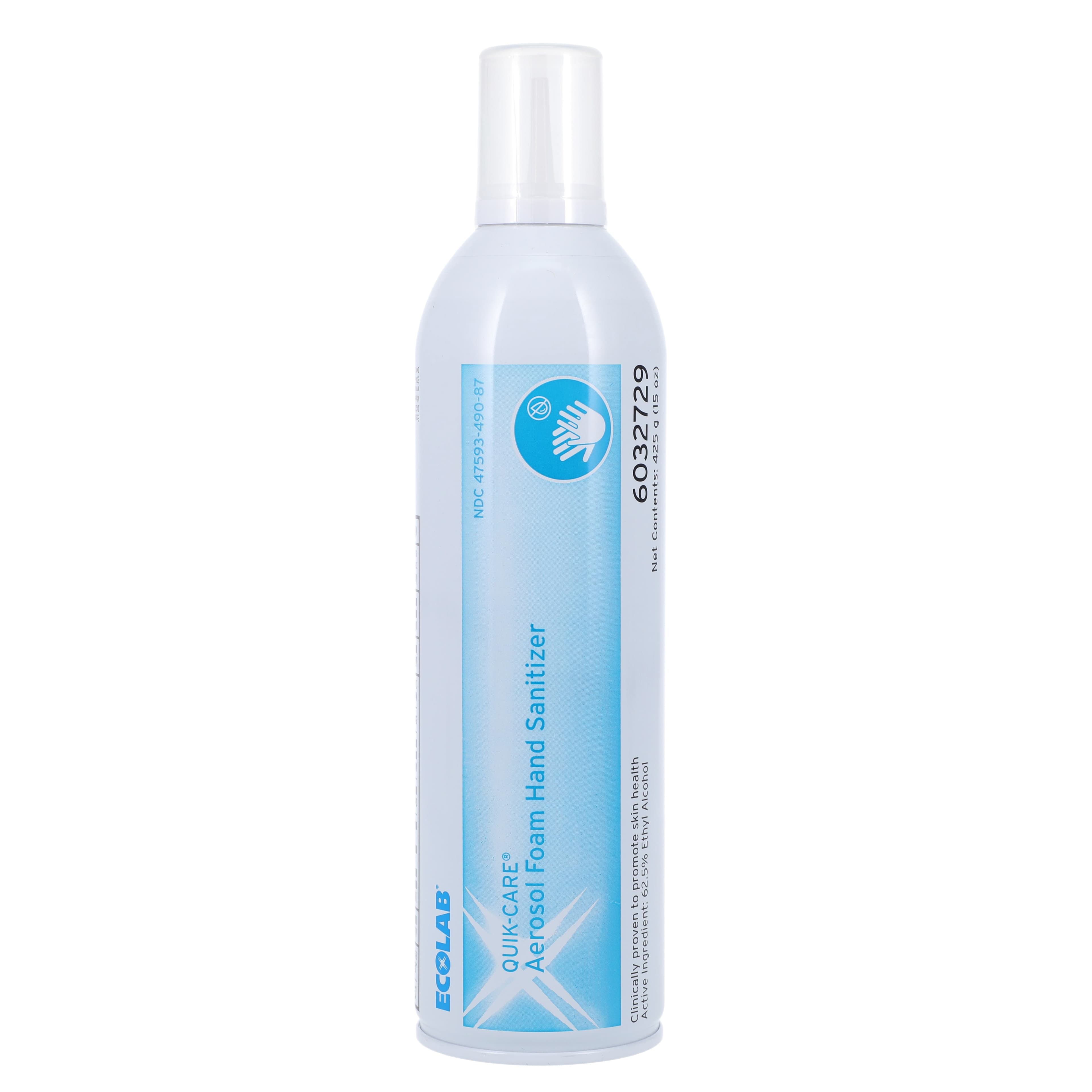 Ecolab Quik-Care™ Foam Hand Sanitizer, Fragrance Free, 62.5% Ethyl Alcohol, 15 oz Aerosol Can - Quik-Care™ Foam Hand Sanitizer Fragrance Free 15oz Aerosol Can - Image 1