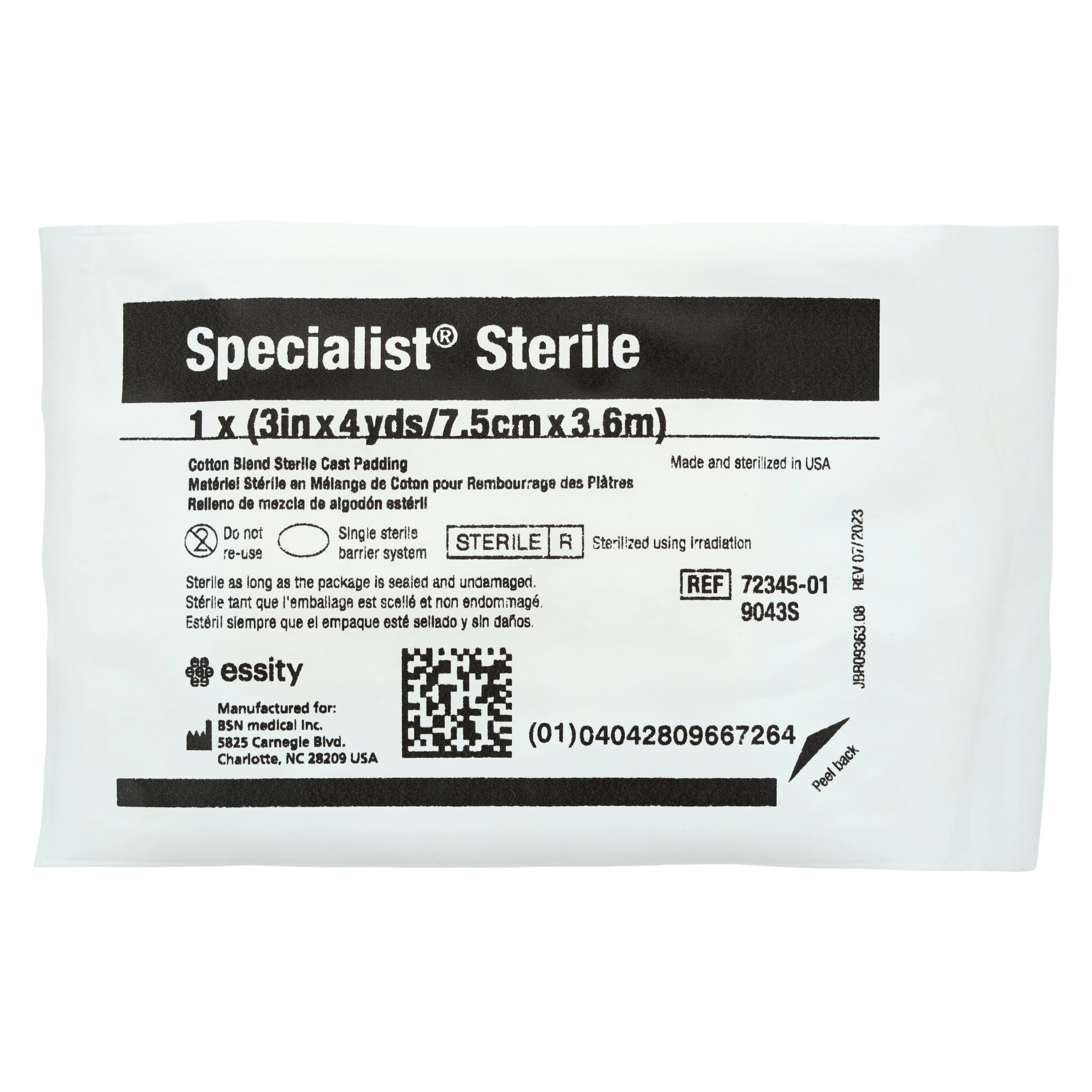 Specialist Cast Padding, White, 3" x 4 yd, Sterile (BSN Medical) thumbnail 2