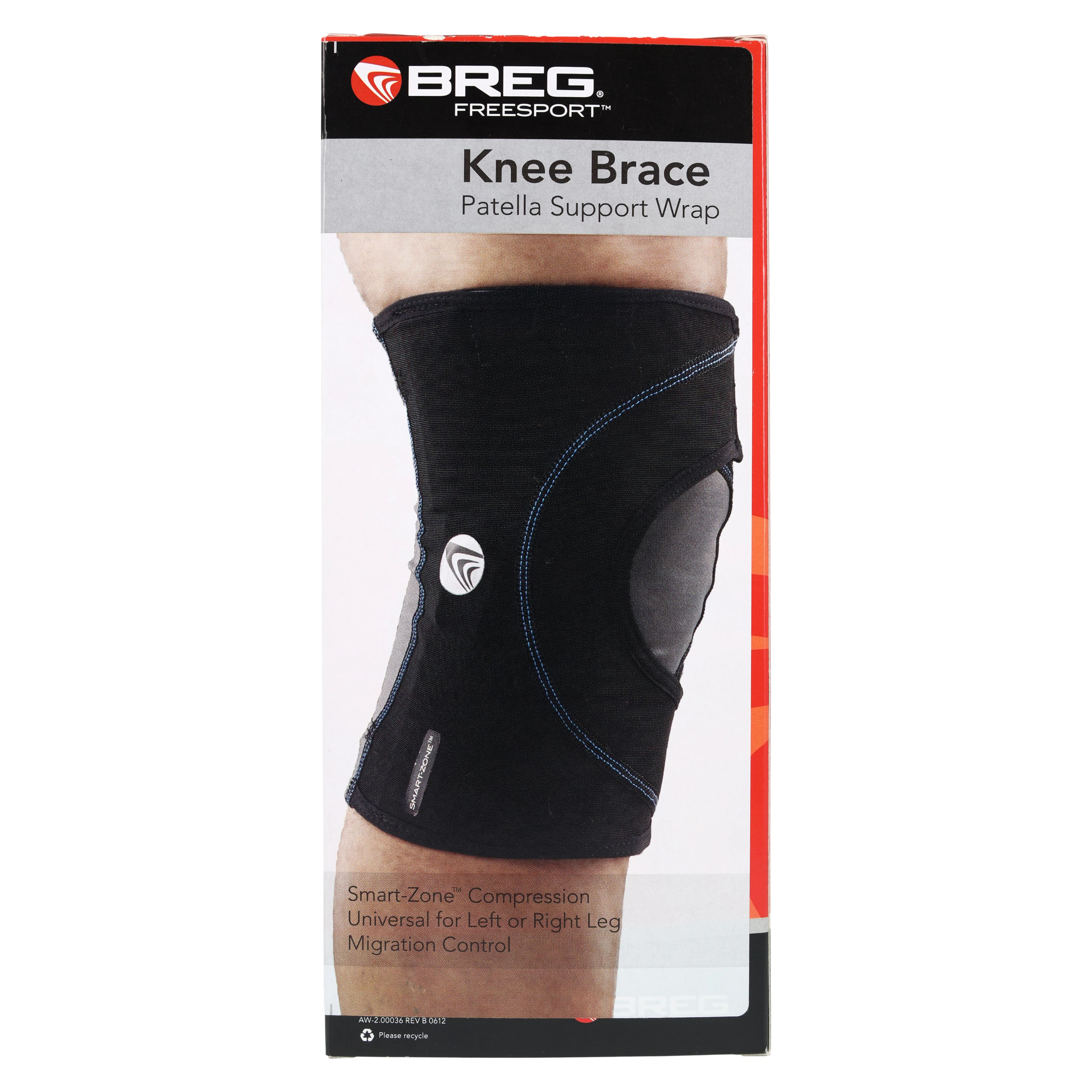 Breg Freesport Knee Brace, Neoprene, Adult Large (21.5-24.5"), Black thumbnail 7