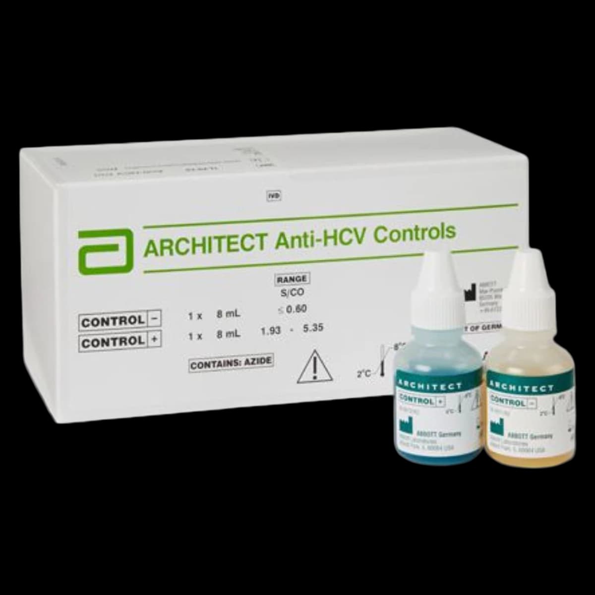 Architect Anti-HCV Controls, Anti-Hepatitis C Standard Control, 2x8mL, 01KT0J077XYW2XMBAK1DE95Q89 - Architect Anti-HCV Controls - Image 1