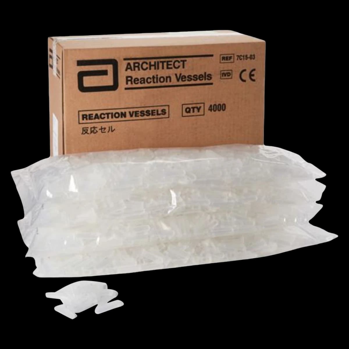 Abbott Architect Reaction Vessels, 4000/Case - Architect Reaction Vessels - Image 1