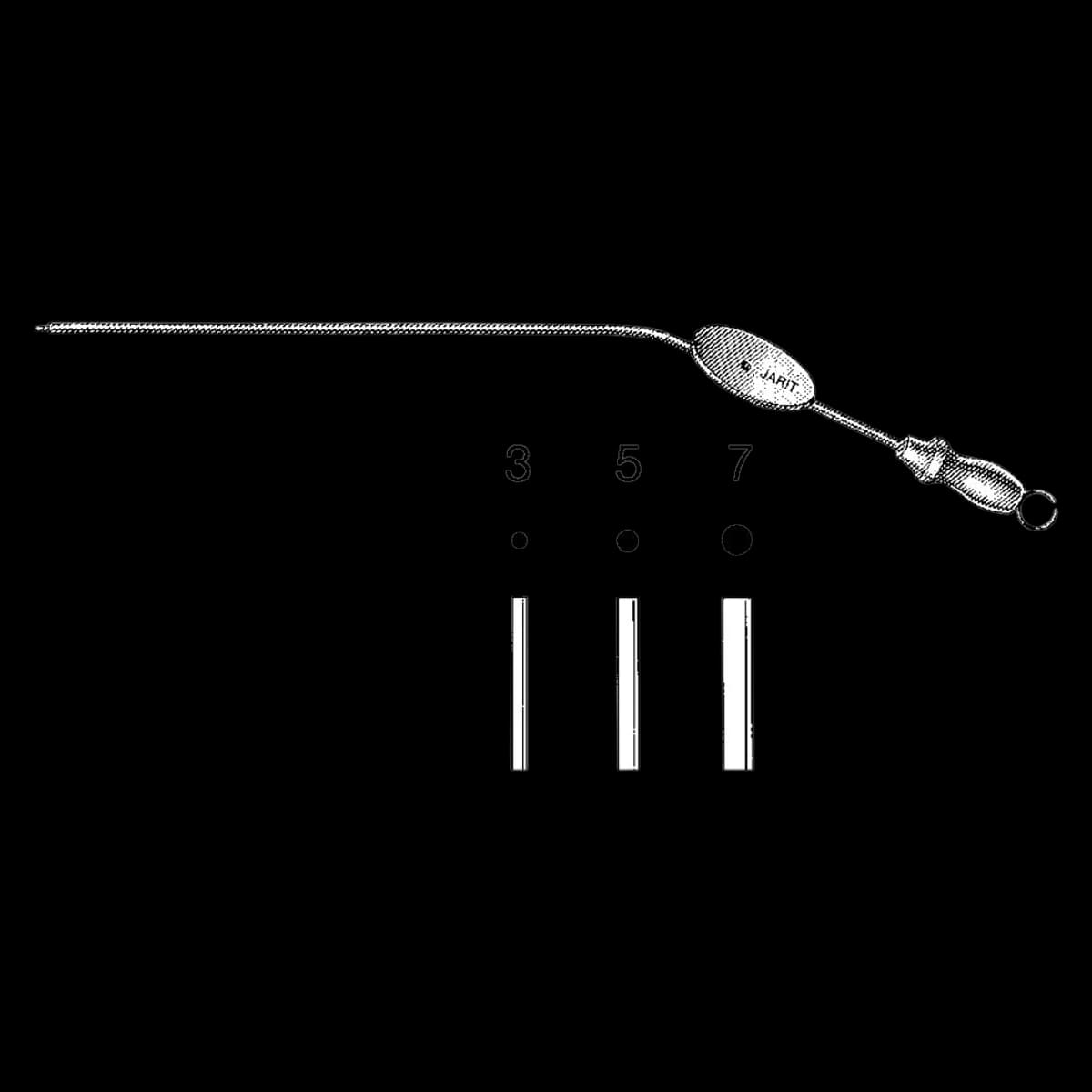 Jarit Baron Suction Tube, Angled, 5 Fr, 3-7/8" Length, Each - Tube Suction Baron Angled 5Fr - Image 1