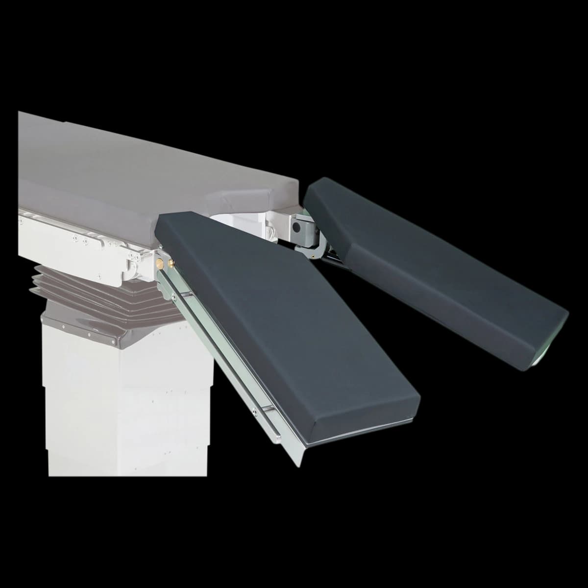 Schmitz USA Leg Plate, Split Type without GYN, for DIAMOND Tables - Leg Plate Split Type w/o Gyn - Image 1