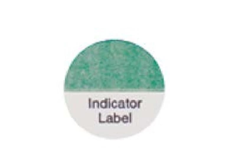 SPS Medical Dry Heat Sterilization Indicator Labels, 19mm x 32mm, 125/Roll, DTL-125 - Dry Heat Indicator Label Roll of 125 - Image 1
