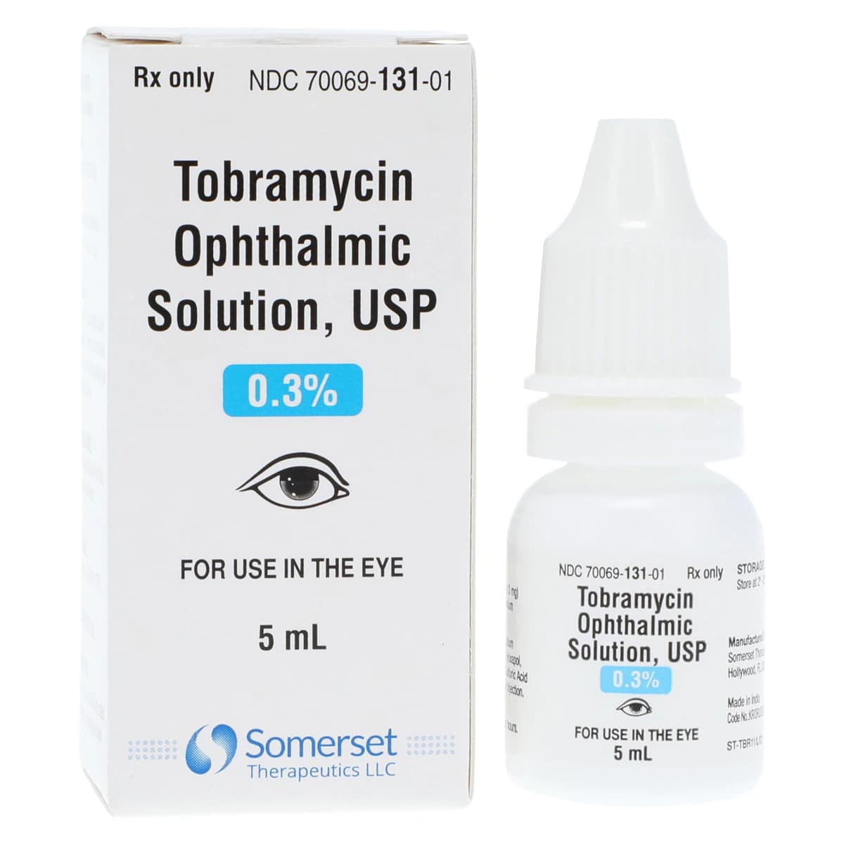 Tobramycin Ophthalmic Solution 0.3%, 5mL Bottle - Tobramycin Ophthalmic Solution - Image 1