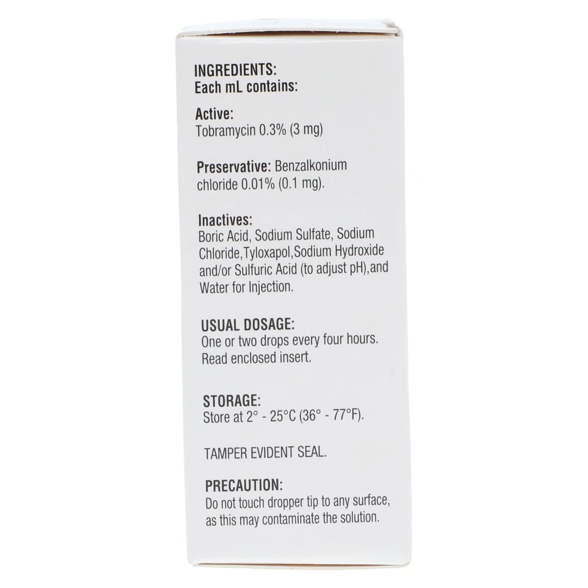 Tobramycin Ophthalmic Solution 0.3%, 5mL Bottle thumbnail 7