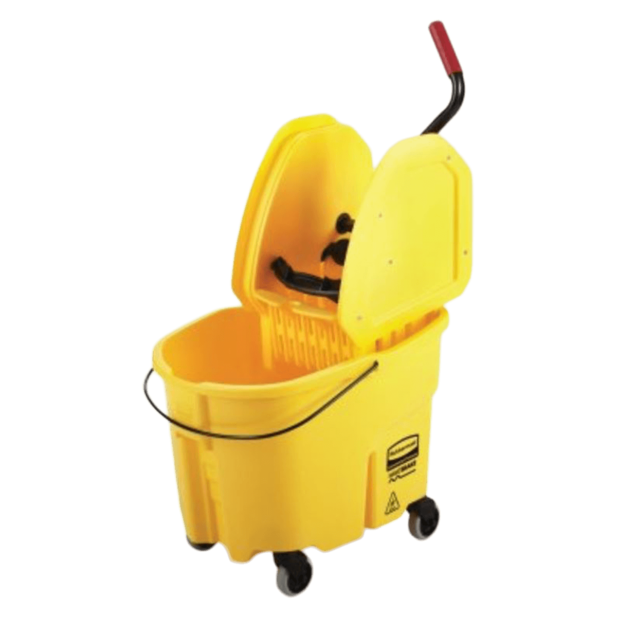 Rubbermaid Commercial WaveBrake 2.0 Bucket/Wringer Combo, 35 qt, Down-Press, Steel Handle with Comfort Grip - Rubbermaid Commercial WaveBrake 2.0 Bucket/Wringer Combos - Image 1