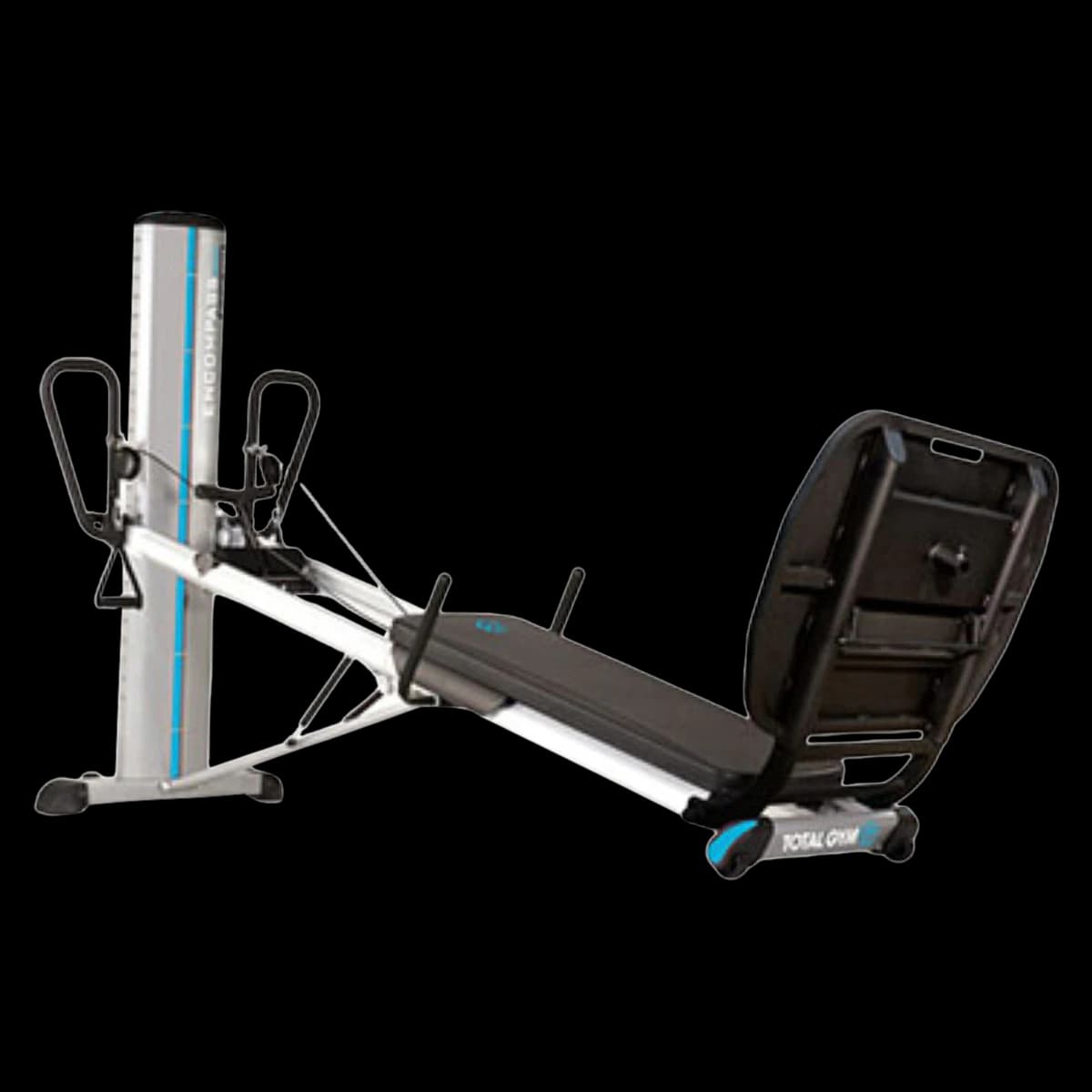 Total Gym Encompass Power Tower Body Weight Training System, Silver/Black, 107" x 78" x 38" - Total Gym Encompass Power Towe - Image 1