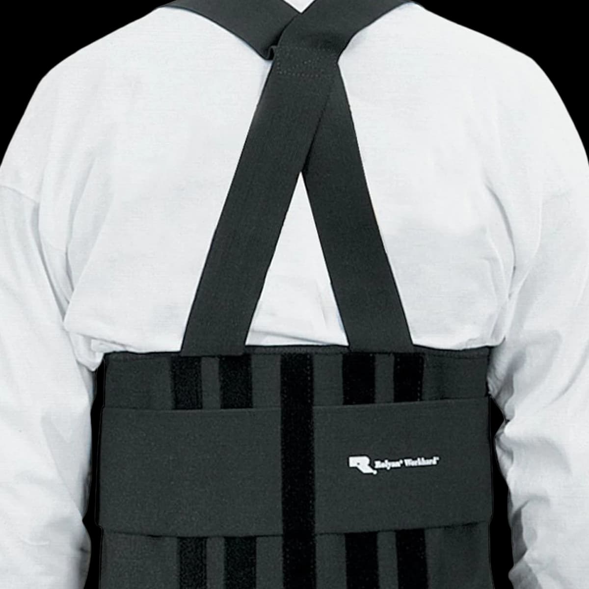 Rolyan Heavy Duty Support Back, Adult, Elastic/Neoprene, Large (32-46") - Support Back Rolyan Heavy Duty - Image 1