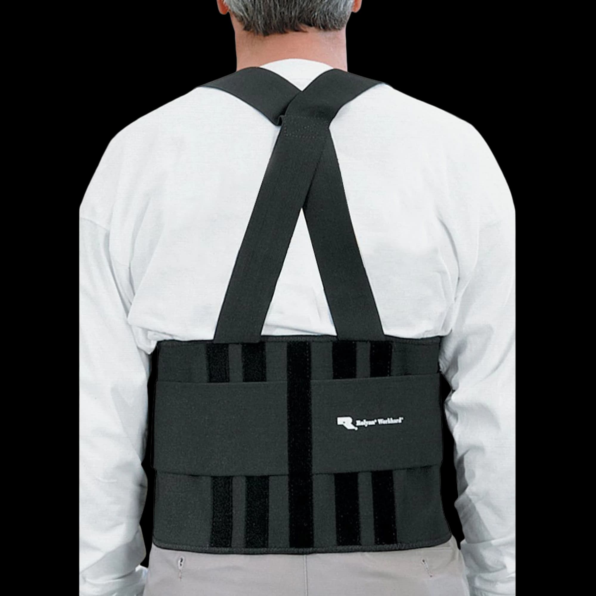 Rolyan Heavy Duty Support Back, Adult, Elastic/Neoprene, 2X-Large, 32-46" - Support Back Rolyan Heavy Duty - Image 1