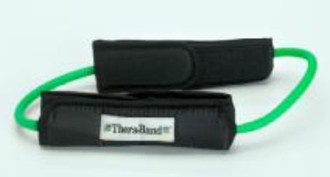 TheraBand Resistance Tubing, Intermediate (Green), 12" Length - Resistance Tubing Intermediate - Image 1
