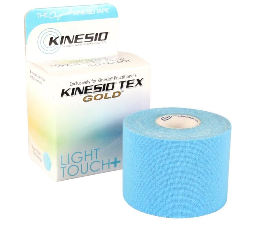 Kinesio Tex Gold Kinesiology Tape, Cotton, 2" x 16.4', Blue, 12/Case - Tape Kinesio Lt Touch 2x16.4" - Image 1