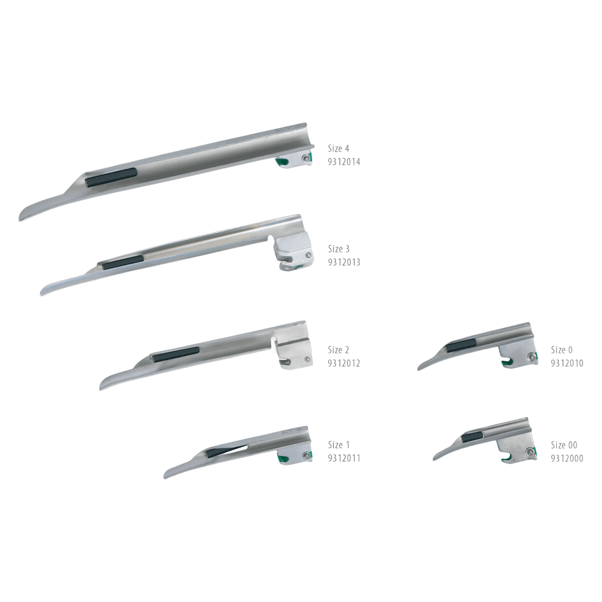 Miller Disposable Laryngoscope Blade, Size #00, 20/Box - Miller Dispos Laryngoscope - Image 1