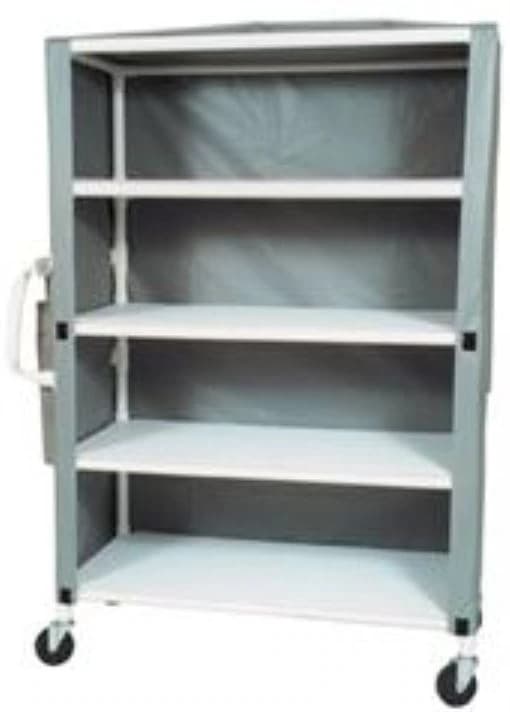 Medline Jumbo Utility Cart, 4 Shelves, 58"L x 77"H x 24"D - Cart Jumbo 4Shlf 58lx77hx24ind - Image 1