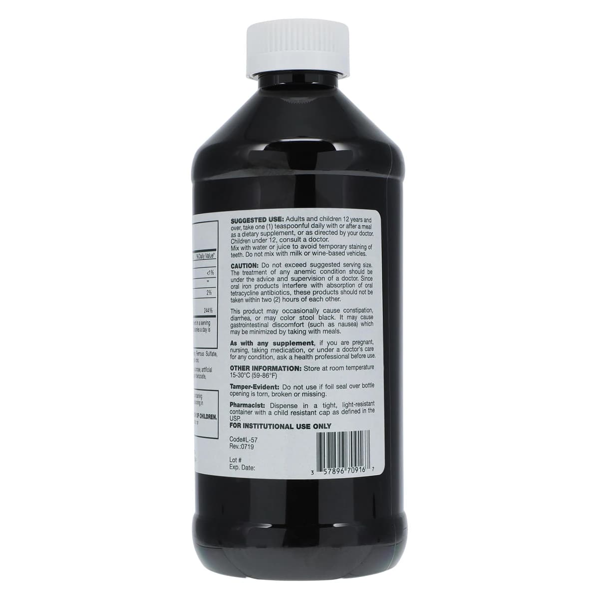 Geri-Care Ferrous Sulfate Oral Elixir, 220mg/5mL, 16 oz Bottle thumbnail 3