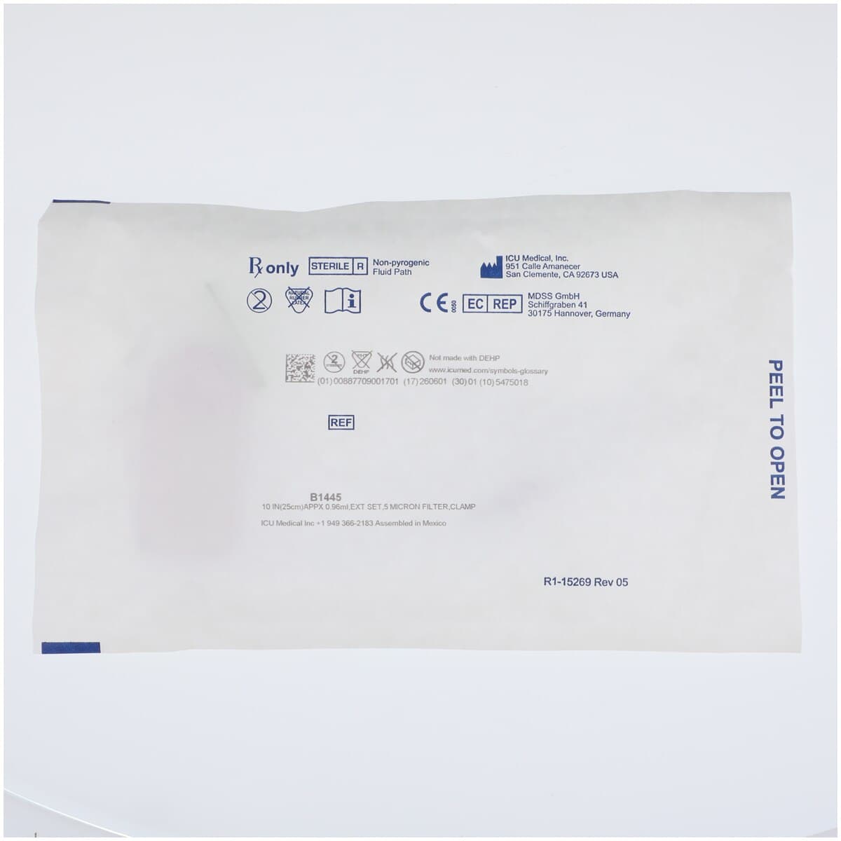 ICU Medical IV Extension Set with Micronfilter, 10" Length, 50/Case thumbnail 2