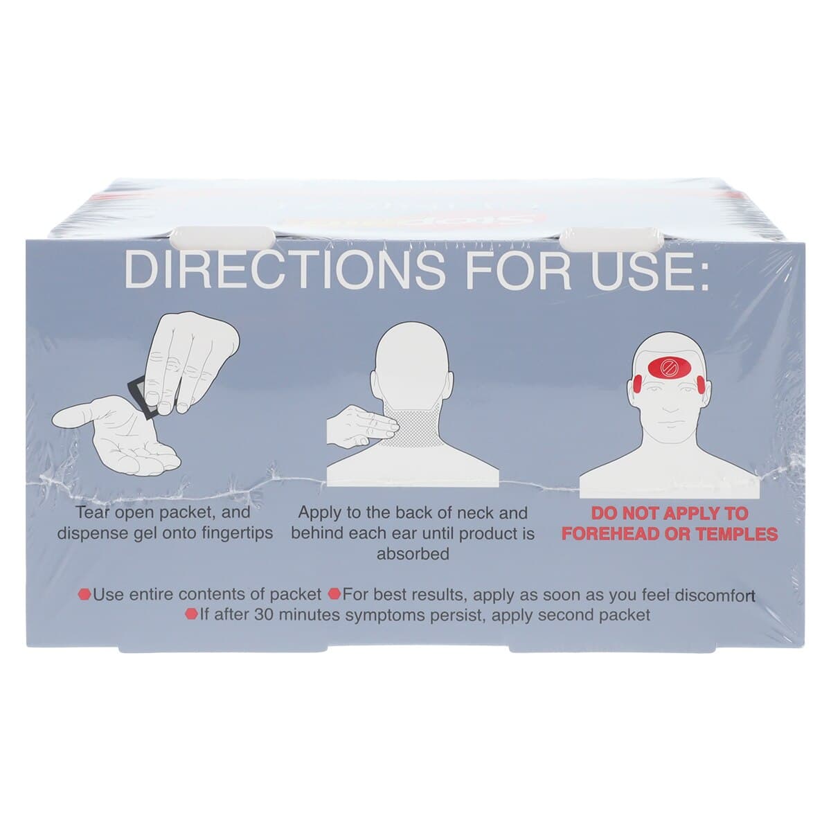 STOPAIN CLINICAL Migraine & Headache Topical Gel, 1 gm, 12x12/Box thumbnail 2