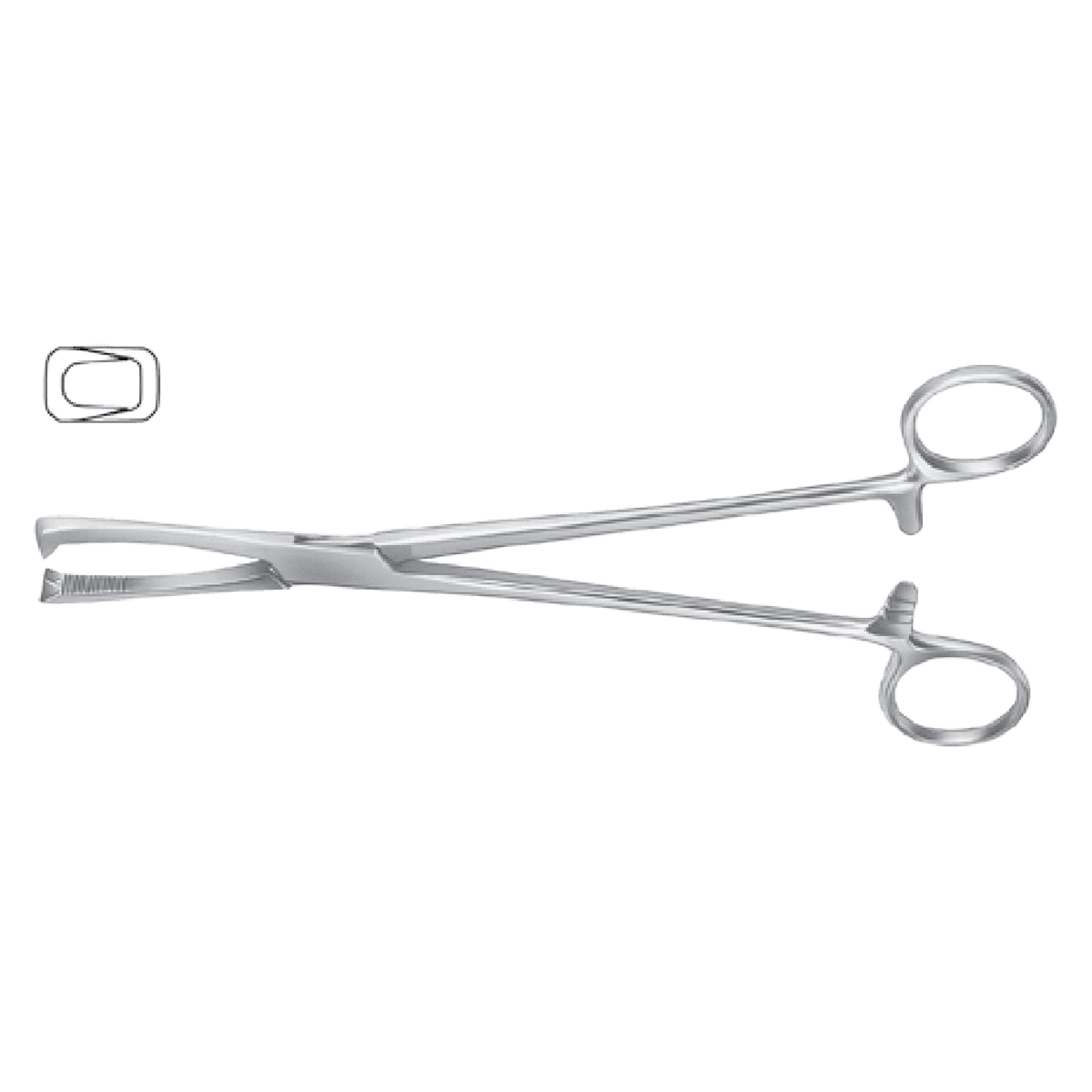 Meister-Hand Jacobson Vulsellum Forceps, Straight, 8-1/2" (Heaney-Velsellum), Stainless Steel, Autoclavable, Each - MH Forceps Heaney-Velsellum - Image 1