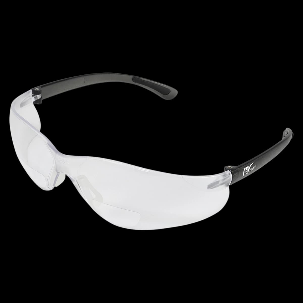 ProVision EZ-Focals Safety Eyewear, +2.0 Magnification, Black Frame, Clear Lens - ProVision EZ-Focals - Image 1