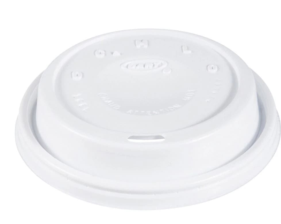 Dart Cafe G White Cappuccino Dome Lids for 12-24 oz Cups, 1000/Case - Lids Cappuccino Dm 12-24 Oz Cp - Image 1
