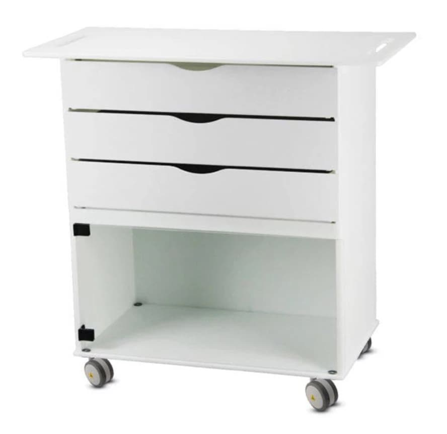 Marketlab MRI Lab Cart, Wide, 3 Drawer/1 Door, 36x17x34.5", 01KT0J09XEAG3SGSTQ5YG9FCGA - Cart MRI Lab Wide 3 Drwr/ 1 Dr - Image 1