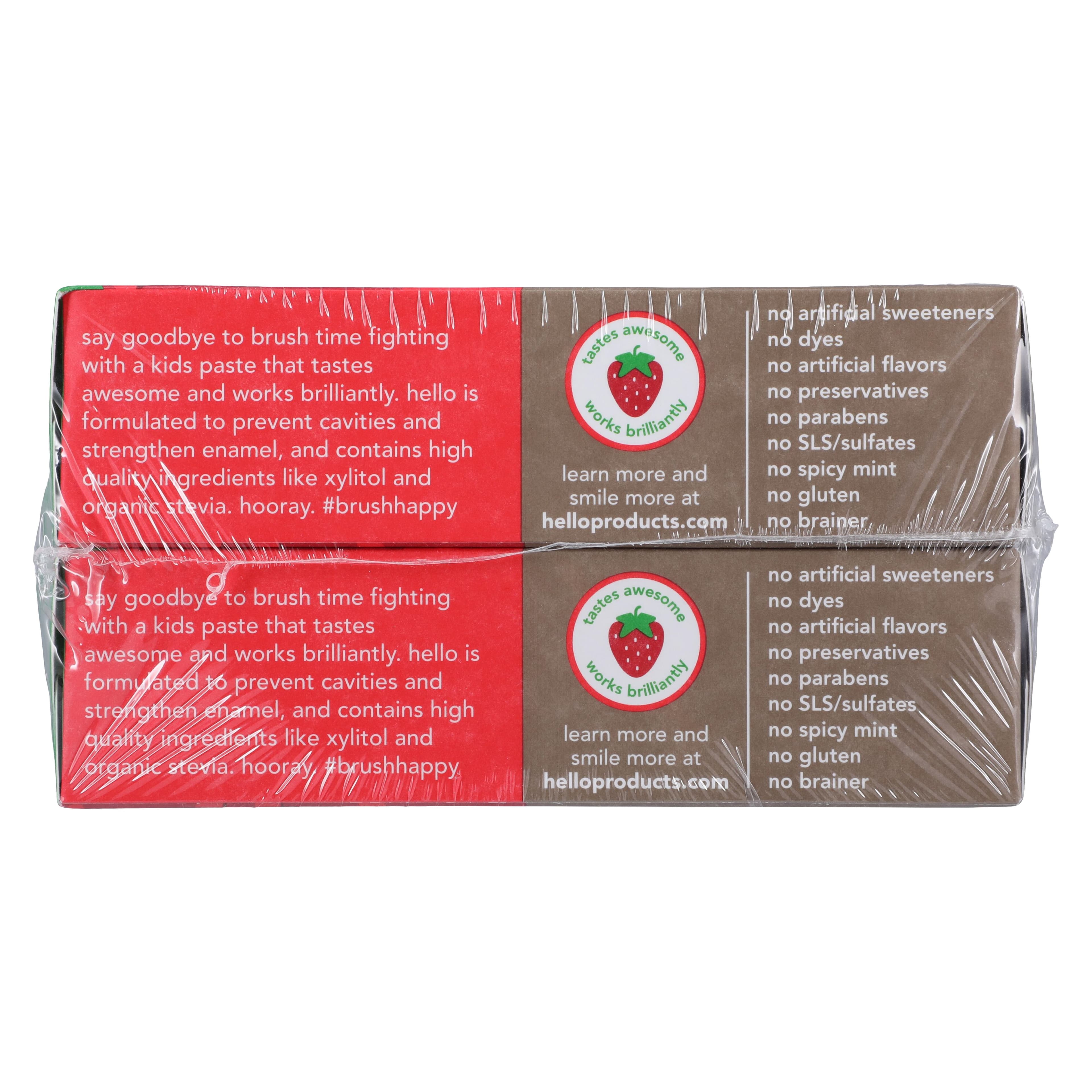 Hello Fluoride Kids Toothpaste, Anticavity, Strawberry Flavor, 4.2 oz, 12/Case thumbnail 3