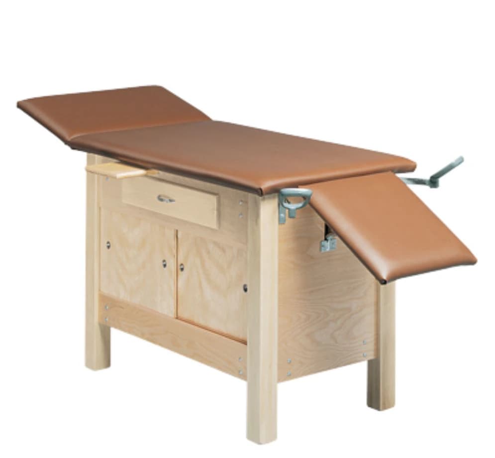 Fabrication Enterprises 3-Section Upholstered Treatment Table, 300 lb Capacity - Table Treatment Uph 3-Section - Image 1