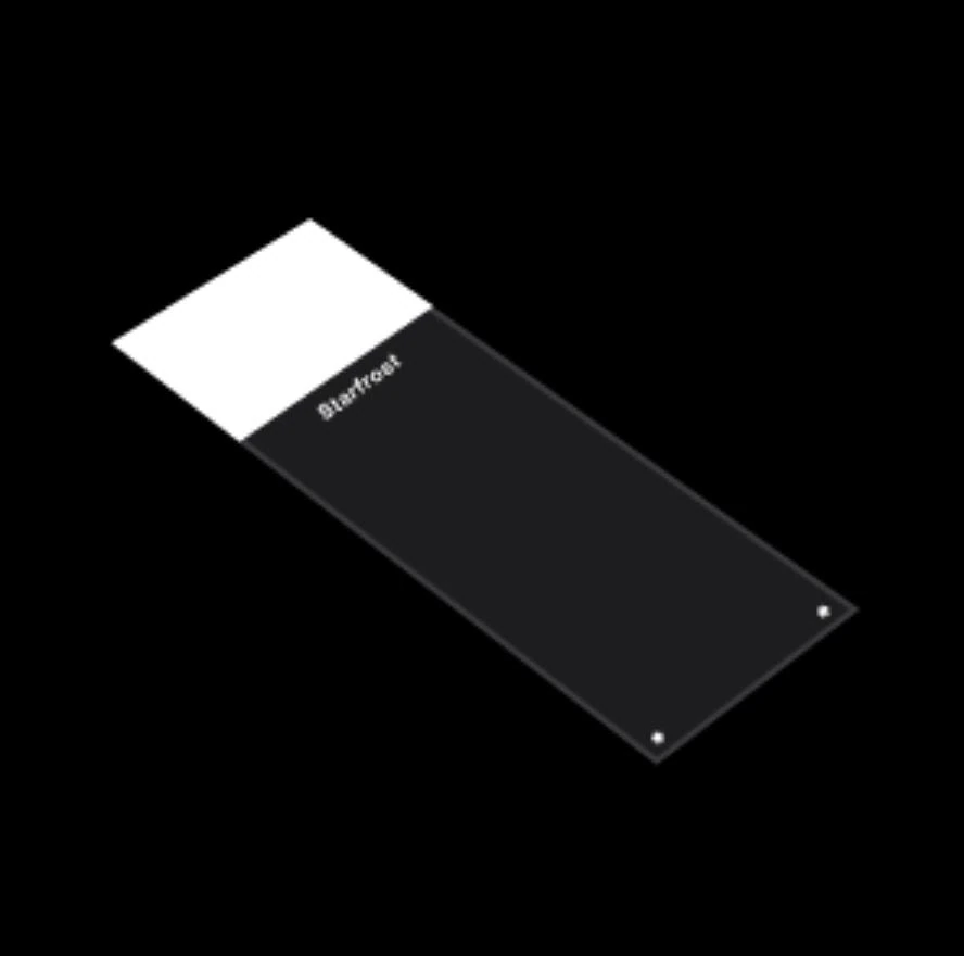 StarFrost Frosted Microscope Slides, 3x1 Inch, White, 90 Degree Corners, 1440/Case - Slide 90 Degree Adhesive -WH - Image 1