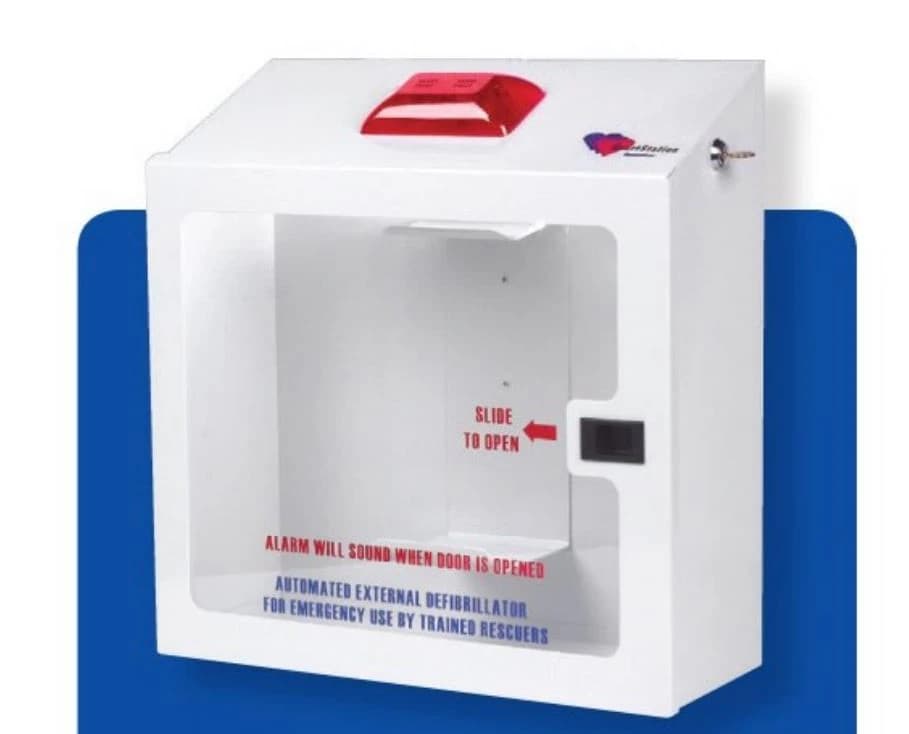 HeartStation AED Wall Cabinet, Metal, White, Each - Premijm AED Wall Cabinet - Image 1