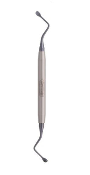 Black Line Surgical Curette Lucas, Size 88, Double End, Smooth Handle, CL88X - Black Line Surg Curette Lucas - Image 1