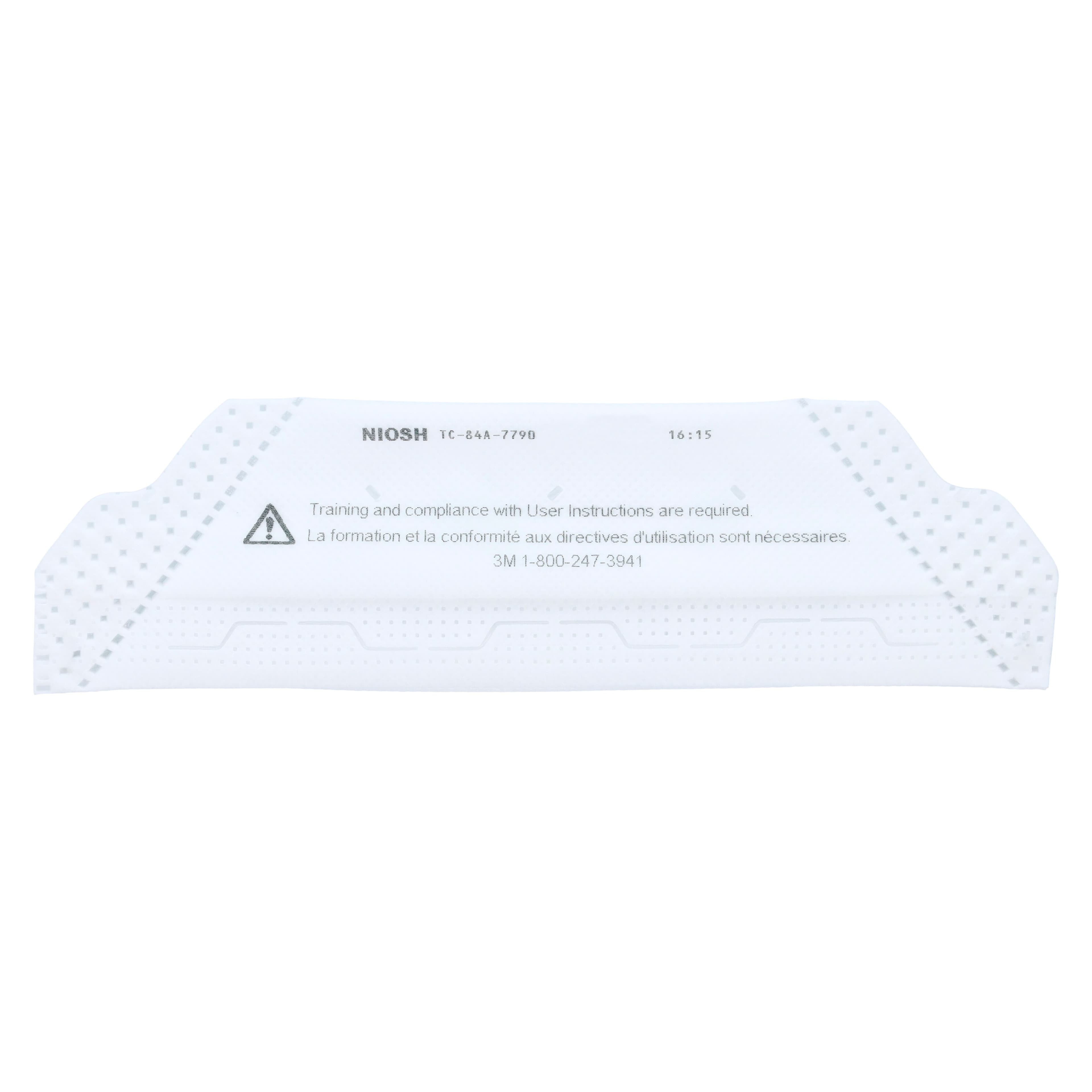 3M VFlex N95 Particulate Respirator and Surgical Mask, Small, White, 50/Box, 1804S thumbnail 6