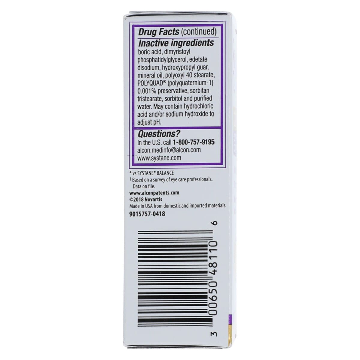 Systane Complete Lubricant Eye Drops, 10 mL Bottle thumbnail 3