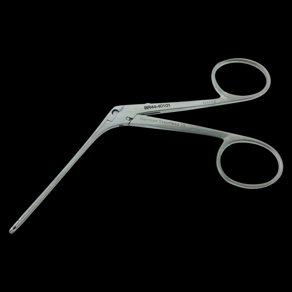 BR Surgical Alligator Forcep, Straight, Oval Cup, 3-1/4" - Forcep Alligator Ear Oval Cup - Image 1