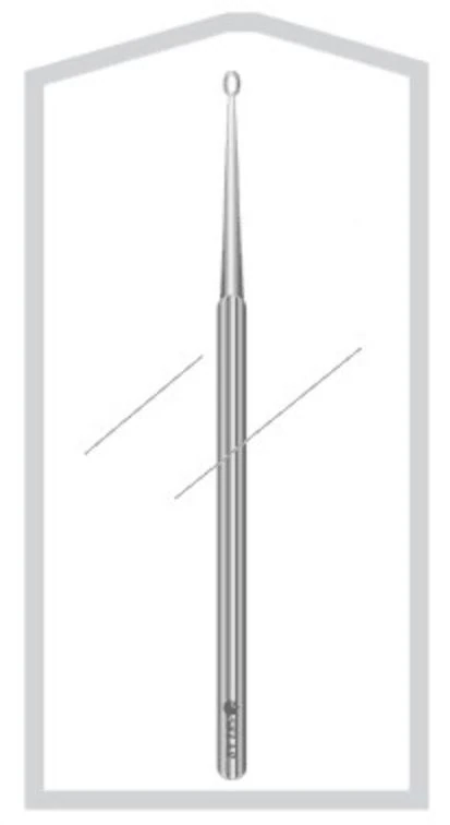 Sklar Instruments Ear Curette, Straight Loop Tip, 4mm, 5-3/4", Plastic, Sterile, Disposable, 50/Case - Curette Ear Straight Loop Tip - Image 1