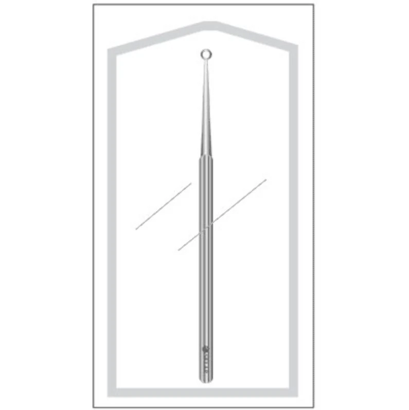 Sklar Instruments Ear Curette, Straight Ring Tip, 4mm, 5-3/4", Plastic, Sterile, Disposable, 50/Case - Curette Ear Straight Ring Tip - Image 1