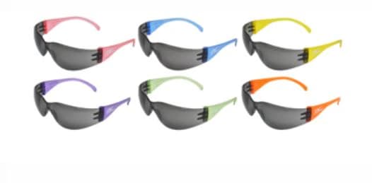 ProVision Rainbow Mini Safety Eyewear, Grey Lens, Assorted Colors, 12/Box, 3607GB thumbnail 2