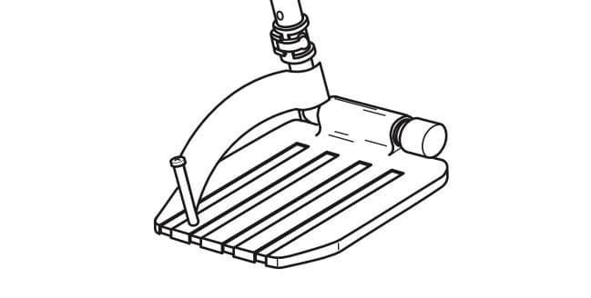 Graham-Field Aluminum Replacement Footplate for Wheelchair, 1 Pair - Footplate Almnm f/ Wheelchair - Image 1