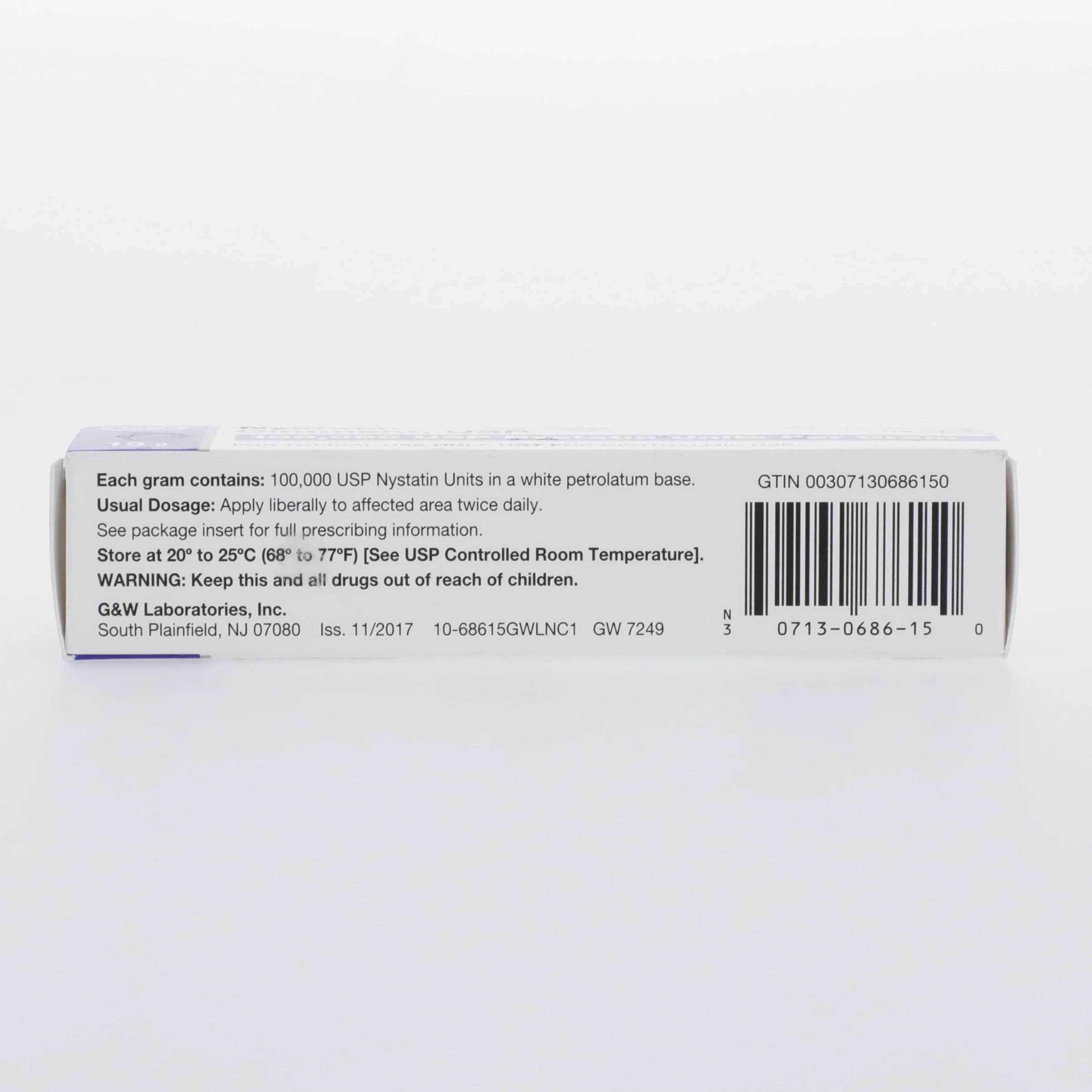 Nystatin Ointment, Topical, 100,000 U/gm, 15 gm Tube, G & W Labs Inc thumbnail 3