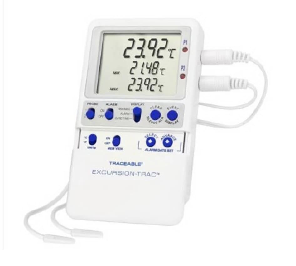 Traceable Excursion-Trac Data Logging Thermometer with Vaccination Probe, -58 to 158°F, Each - Thermometer Data 1 Vaccn Probe - Image 1