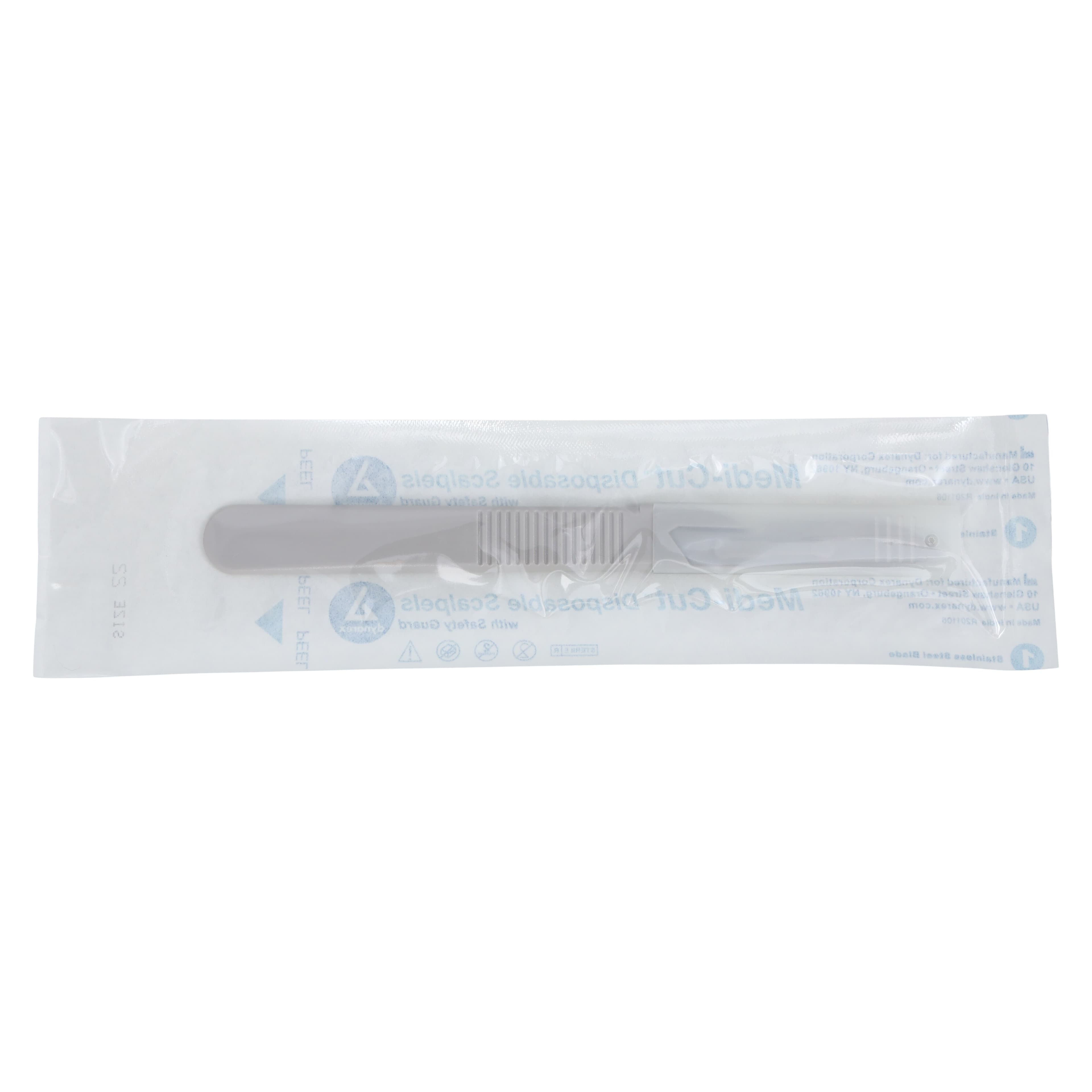 Dynarex Medi-Cut Disposable Sterile Surgical Scalpel, Size 22, Stainless Steel, 10/Box, #4122 thumbnail 3