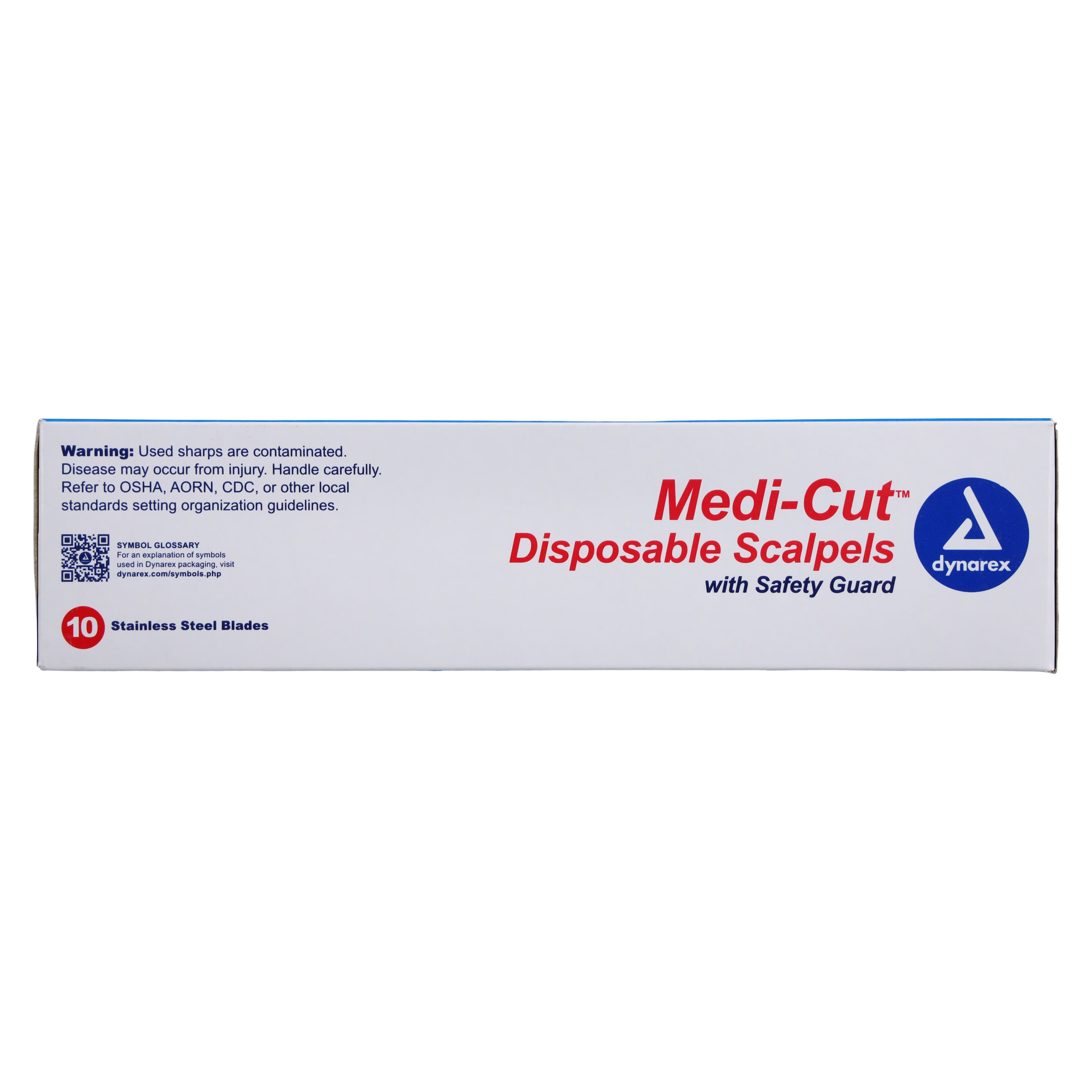 Dynarex Medi-Cut Disposable Sterile Surgical Scalpel, Size 22, Stainless Steel, 10/Box, #4122 thumbnail 4
