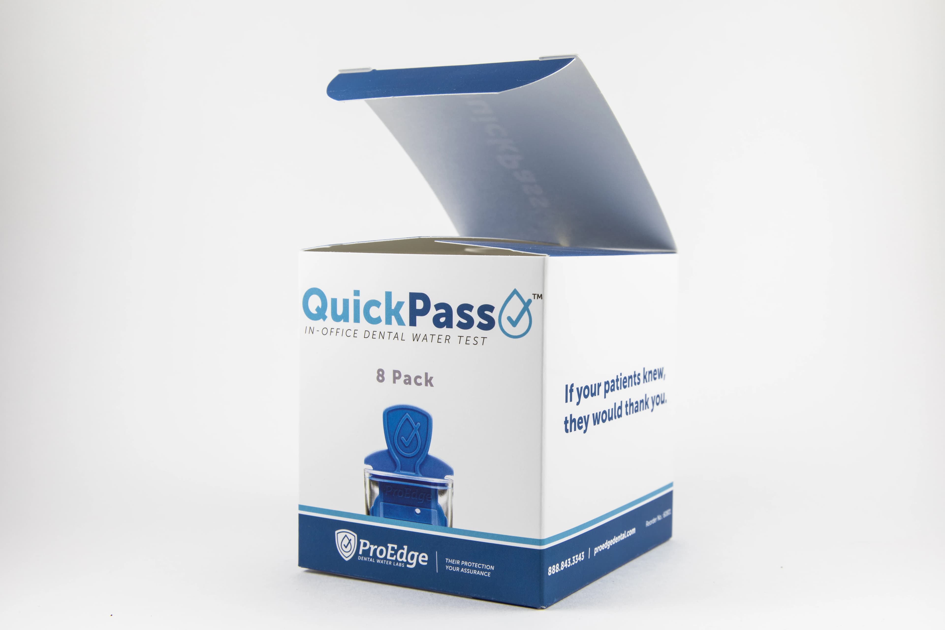 QuickPass In-Office Dental Waterline Test Pack (8), 60801 - QuickPass In-Office Dental Waterline Test Pack (8) - Image 1