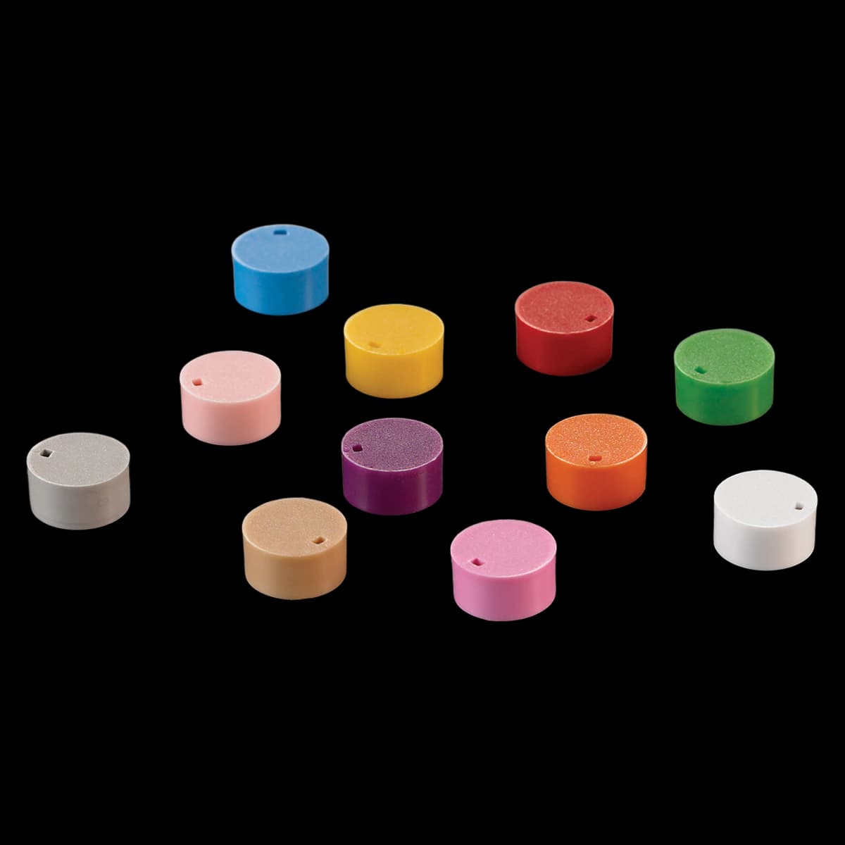 Simport Scientific Capinsert Color-Coded Insert for Cryovials, Polypropylene, Gray, 500/Case - Insert Capinsert f/Cryovial Tb - Image 1