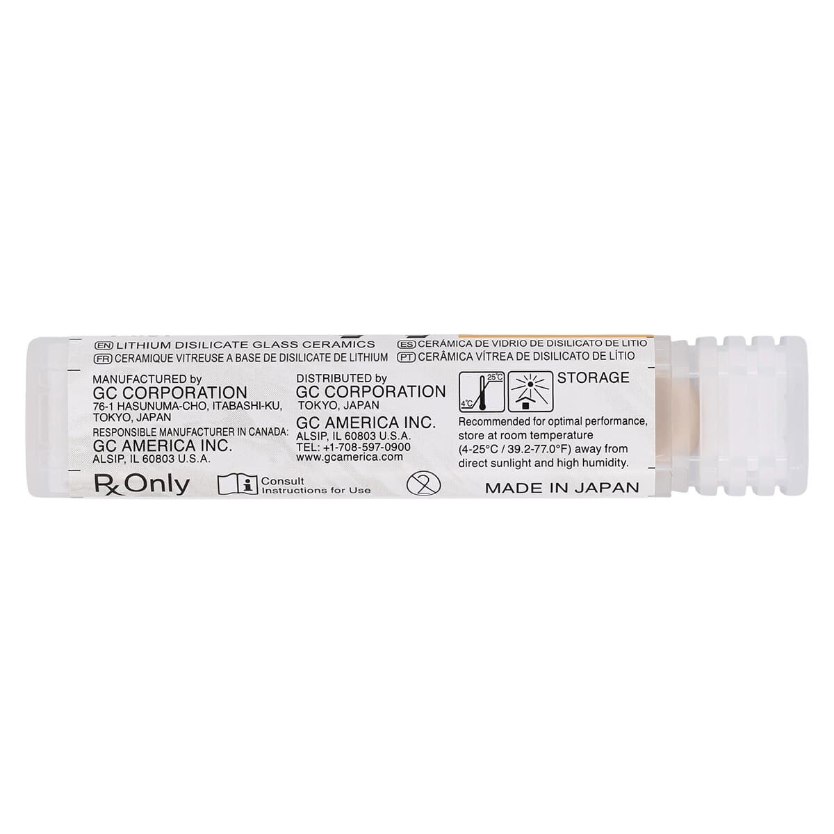 GC Initial LiSi Press Lithium Disilicate Ingot, Shade LT-A3, 3g, 5/Pk thumbnail 4
