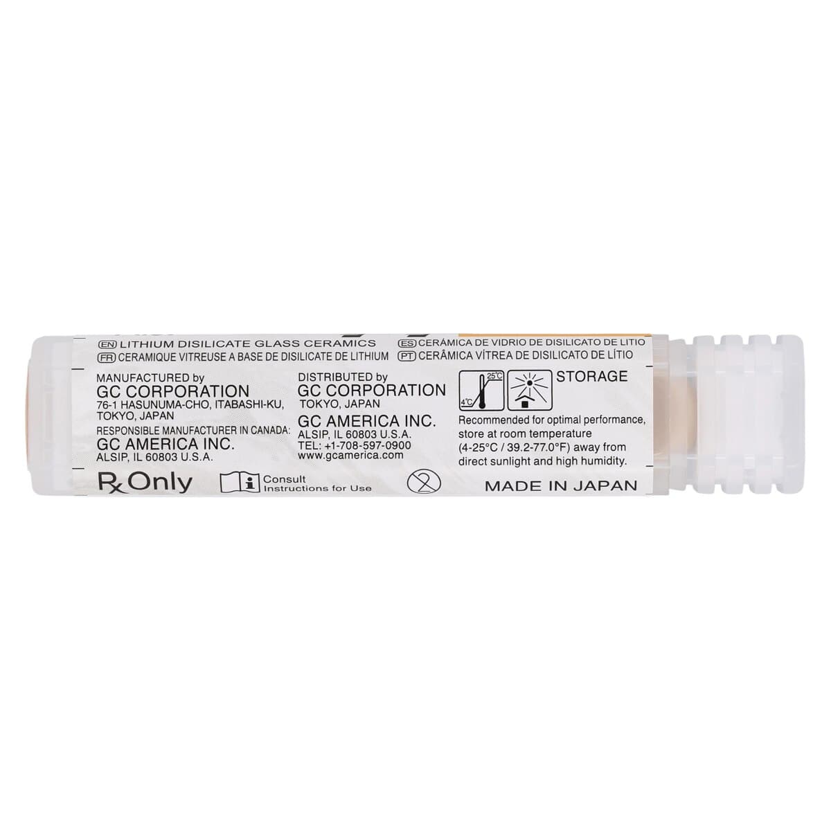 GC Initial LiSi Press Lithium Disilicate Ingot, Shade LT-B1, 3g, 5/Pk thumbnail 4