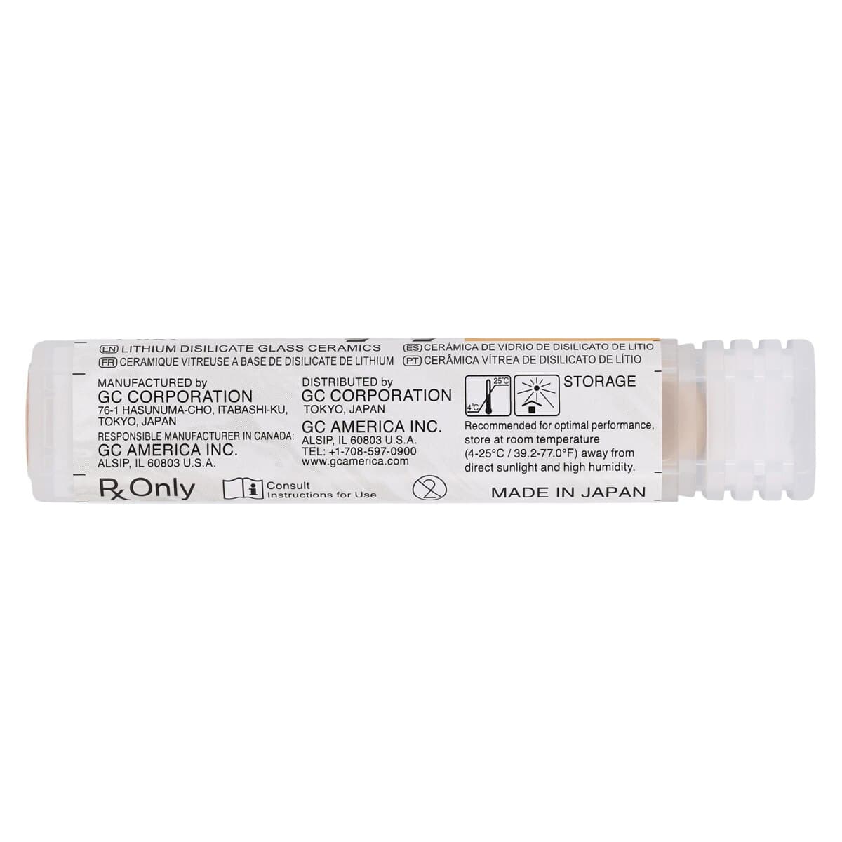 GC Initial LiSi Press Lithium Disilicate Ingot, Shade LT-B2, 3g, 5/Pk thumbnail 4
