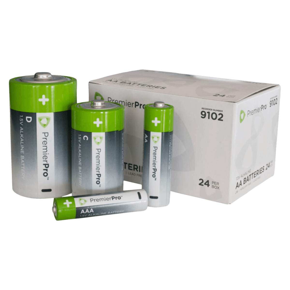 MED PremierPro Alkaline D Battery (LR20), 12/Box - MED PremierPro Bttry D Alkln - Image 1