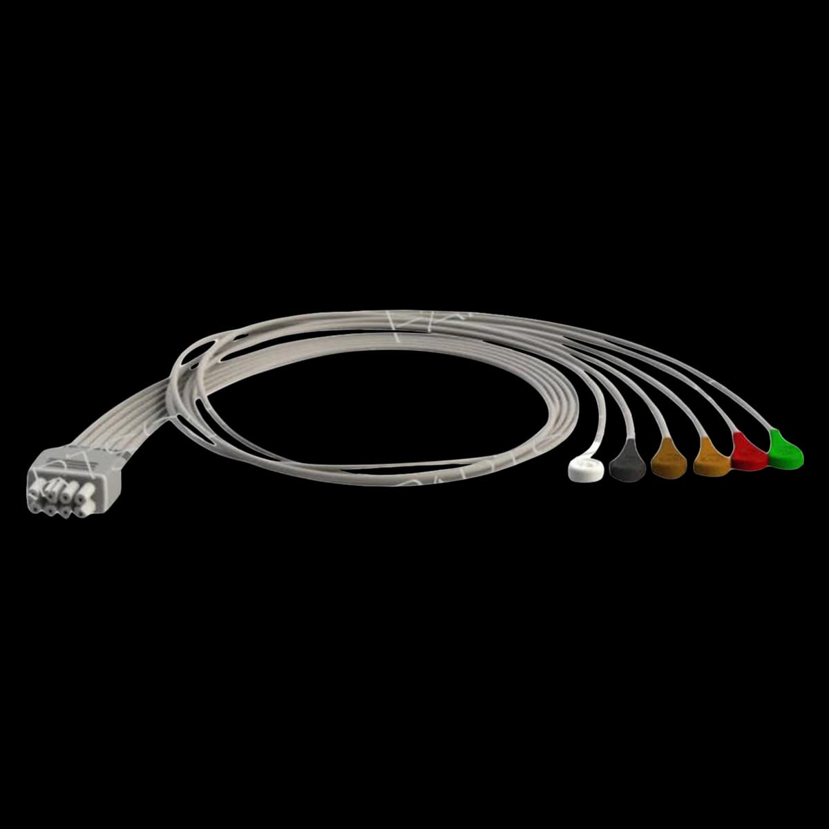Nihon Kohden 6-Lead Snap Electrode Lead, Each - Lead Electrode 6 Lead Snap - Image 1