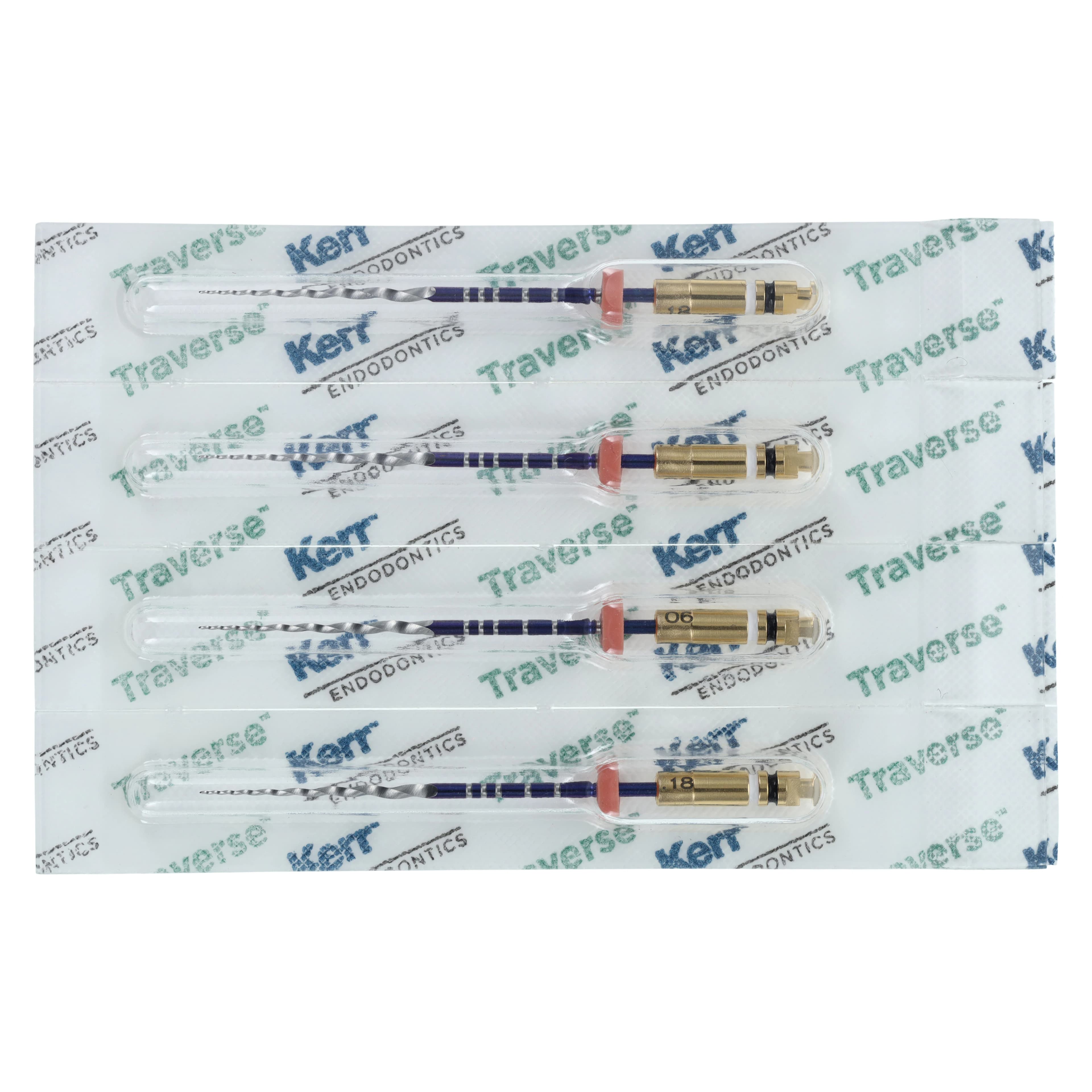 Kerr Traverse Rotary Glide Path File, Taper .06, Tip Size .18, 31mm, Pack of 4, 818-2183 thumbnail 2