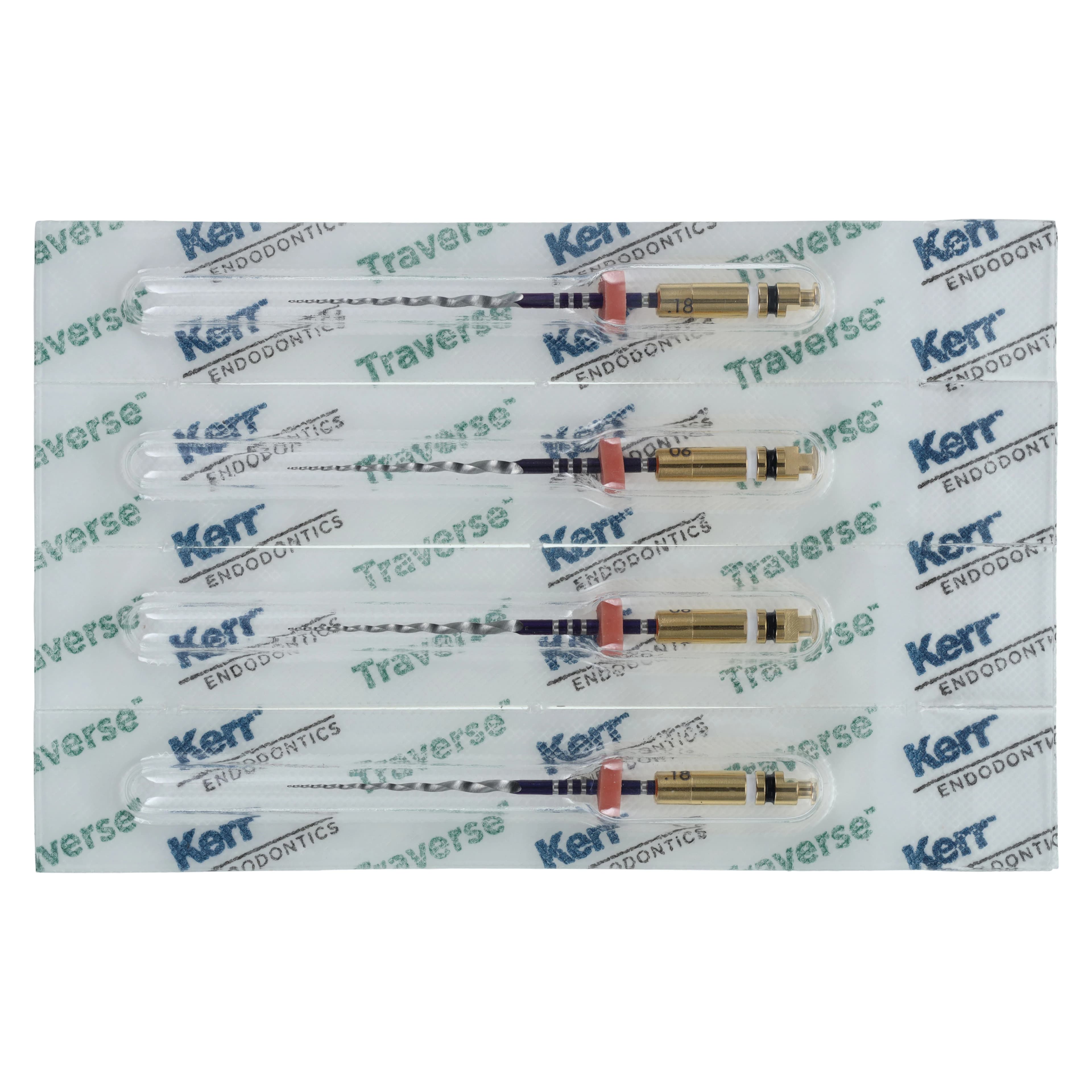 Kerr Traverse Rotary Glide Path File, .06 Taper, #18 Tip, 25 mm, 4/Pk, 818-2182 thumbnail 2